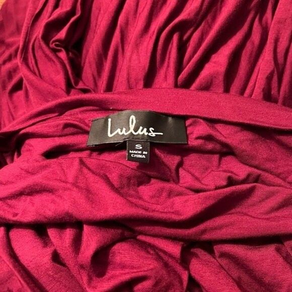 Lulus Tricks of the Trade Burgundy Convertible Maxi Dress Size Small - Picture 13 of 13
